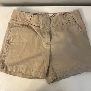 J Crew Classic Twill Chino City Fit Shorts sz. 0